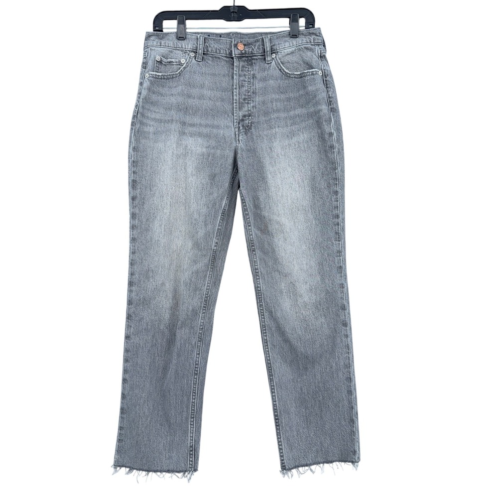 Gap Cheeky Straight High Rise Jeans Womens 30/10R Cotton Gray 12214
